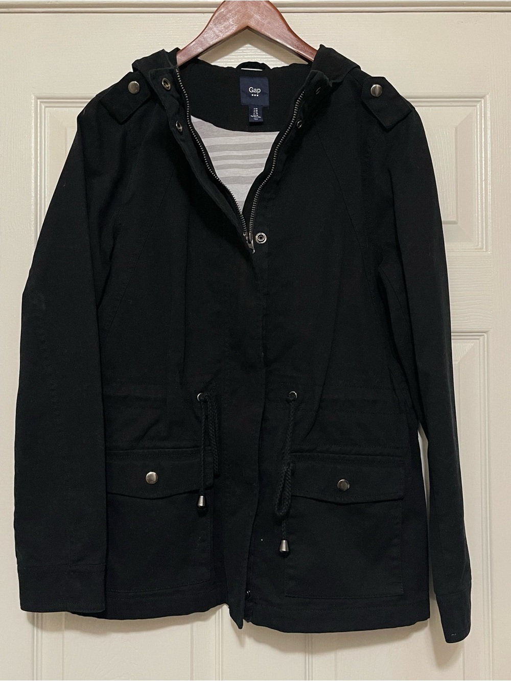 GAP Black women's Zip-Front Field Jacket